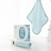 全棉时代 4层纱布手帕纯色口水巾洗脸巾婴儿专用纯棉