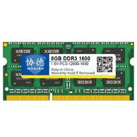 xiede 协德 PC3-12800 DDR3L 1600MHz 笔记本内存 8GB 普条