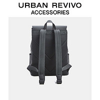 URBAN REVIVO 2023男士大容量双肩背包运动旅行包UAMB32036 正黑