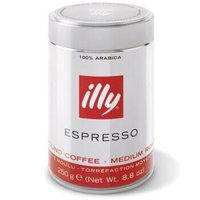 illy 意利 黑咖啡 意式浓缩 中度烘培咖啡粉  250g/罐