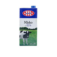 MLEKOVITA 妙可 原装进口脱脂纯牛奶1L*12盒整箱中老年牛奶波兰