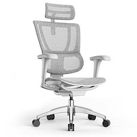保友办公家具 优b 2代 人体工学电脑椅 银白色