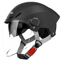 BK 3C认证头盔半盔 单镜款 骑士黑  四季款