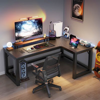 蔓斯菲尔 书架组合办公桌180cm 右款180x120cm L型宽大桌面