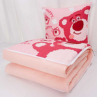 棉珀 草莓熊折叠抱被枕