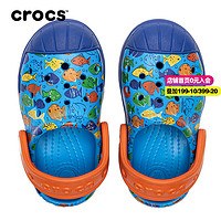crocs 卡骆驰 童鞋 2023夏季户外运动鞋沙滩鞋舒适透气休闲凉鞋拖鞋 204126-4GV C6(22-23/130mm)