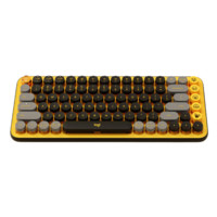 logitech 罗技 POP keys 87键 蓝牙双模无线机械键盘 热力黄 单光