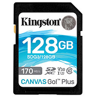 Kingston 金士顿 SDG3系列 SD存储卡 128GB（USH-I、V30、U3）