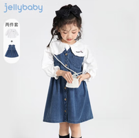 PLUS会员！jellybaby杰里贝比 儿童牛仔裙