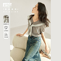 DUIBAI 对白 女士短袖衬衫 DDH013M