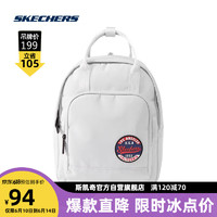 Skechers双肩包男女通勤包简约轻便背包初中生书包L322U139