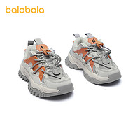 巴拉巴拉 童鞋男童休闲运动鞋儿童鞋子撞色拼接冬季小童潮酷慢跑鞋