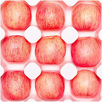 花音谷 陕西红富士苹果 单果（75-80mm） 净重8.5-9斤