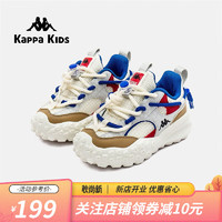 Kappa 卡帕 Kids卡帕儿童运动鞋男女童2023秋季舒适透气低帮运动鞋网面鞋