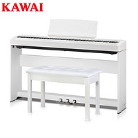 KAWAI 卡瓦依 电钢琴ES120白 原装全套+琴凳礼包