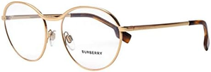 Burberry 博柏利 BE1337 女士金属圆框光学眼镜架  直邮含税到手￥762.56