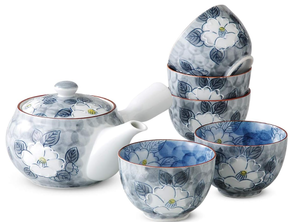 CtoC Japan 有田烧 一珍山茶花 日式茶壶茶具6件套装  直邮含税到手247.22元