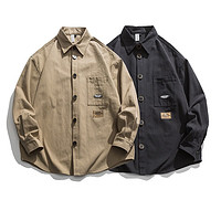 WEISSVEYRON 日系复古纯棉工装衬衫