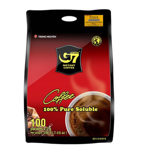 G7 COFFEE G7美式纯黑咖啡 越南进口速溶咖啡粉100条*2g