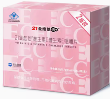 21金维他 维生素C+E咀嚼 40粒*2瓶