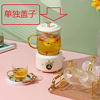 高硼硅陶瓷盖迷你养生壶小型养生杯煮水茶壶配件