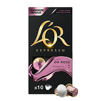 L'OR 法国进口咖啡胶囊 阿拉比卡豆 暗金玫瑰 5.2g*10粒/盒