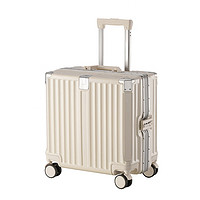 爱多美 行李箱商务小型铝框拉杆登机箱18英寸学生新款密码旅行箱男万向轮