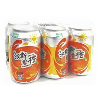 汉斯 菠萝啤香橙330ml*6罐碳酸饮料香橙味汽水 国潮好货