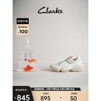 Clarks 其乐 三瓣系列男士经典三瓣鞋老爹鞋休闲潮流时尚运动鞋 白色