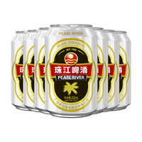 珠江啤酒 12度经典老珠江啤酒 330mL*6罐