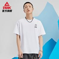 PEAK 匹克 圆领短T恤有志青年男士2021夏季新款个性印花上衣DF612661