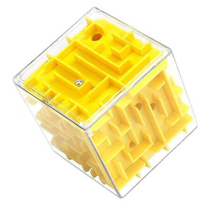 菲利捷 3D立体迷宫魔方玩具 大号黄色-1个装