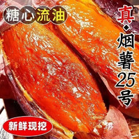 晓筱农场 山东糖心蜜薯25号红心烤红薯4.5-5斤装 新鲜烟薯地瓜 新鲜蔬菜