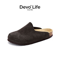 Devo 的沃 微瑕疵软木鞋简约时尚套脚66005秒杀外穿devo鞋