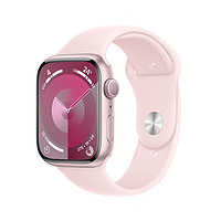 Apple 苹果 Watch Series 9 智能手表 GPS款 45mm 亮粉色 橡胶表带 M/L