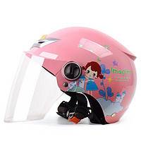 YEMA 野马 207S 摩托车头盔 透明镜片 粉红梦想女孩 均码