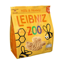 百乐顺莱布尼兹动物型牛奶蜂蜜饼干100g