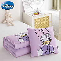 Disney 迪士尼 抱枕被子二合一可折叠被两用靠垫枕头被汽车办公室抱枕午睡毯子 紫色黛西