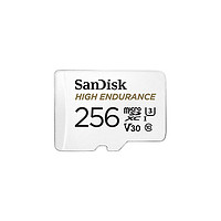 SanDisk 闪迪 HIGH ENDURANCE系列 Micro-SD存储卡 256GB（UHS-I、V30、U3）