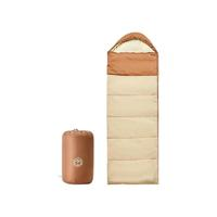 某东京造 信封式睡袋 户外露营防潮柔软贴身恒温加厚保暖冬季 暖沙色1.8kg