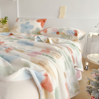 Dohia 多喜爱 秋冬保暖毛毯法兰绒毯卡通熊猫午睡毯沙发毯子办公室空调毯
