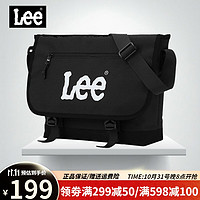 Lee 单肩包邮斜挎潮流时尚大容量 黑色升级版