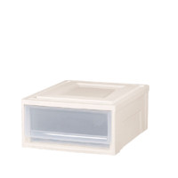 IRIS 爱丽思 收纳箱可叠加塑料抽屉式收纳箱储物箱内衣收纳盒 16L 白色BC-370