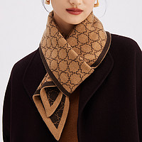 PALUOPO 帕罗 100%绵羊毛时尚格纹围巾