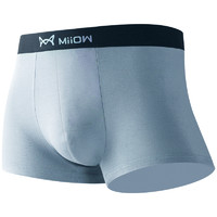 Miiow 猫人 男士内裤3条装宽松纯色运动透气四角裤衩