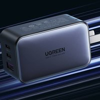 UGREEN 绿联 CD244 氮化镓充电器 双Type-C/USB-A 65W 黑色