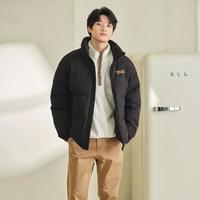 TANBOER 坦博尔 男士羽绒服短款立领时尚休闲加厚冬季面包服韩版潮外套
