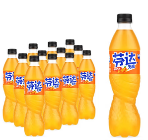 Fanta 芬达 橙味无糖 汽水 500ml*12瓶