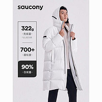 saucony 索康尼 冬季长款羽绒服休闲保暖防风男子运动外套防泼水