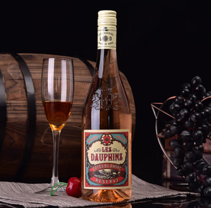 PLUS会员！Les Dauphins 罗纳皇冠 法国原瓶进口红酒750ml*1瓶